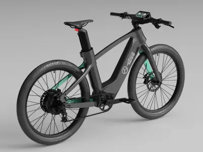  AMG F1 City Electric Bicycle Black 