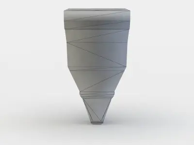 Fitting stone column Low-poly 3D model