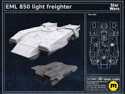 EML 850 light freighter 3D print model