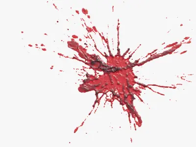 Swirly Blood Splatter vol1 2 3D model