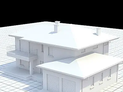 highly detailed single-family house 19 3D model