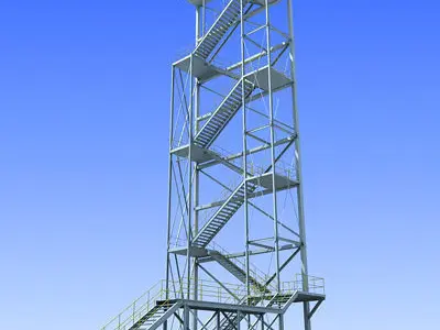 Refinery and Industrial Set 3D Model Pack