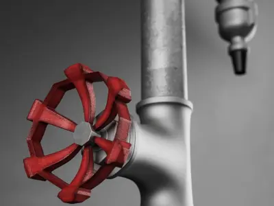Loft Pipe Lamp 3D model