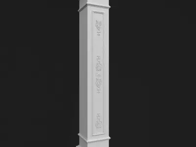 Collection Column Decorative 4 3D Model Pack