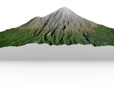Mount Taranaki 3D model