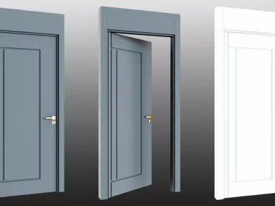 Door 02 Free low-poly 3D model
