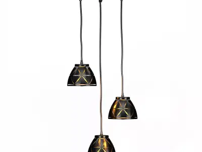 New Round LED Pendant Light Modern 3D model