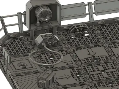 MODULAR CATWALK - LANDING ZONE SET 3D print model