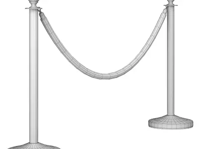 Rope stanchion 3D model