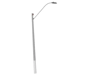 Concrete Lamp Post - Light Pole - Light Post - Street Light 52 3D model