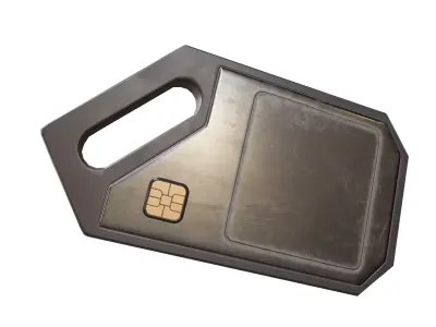 Sci-fi Tag Low-poly 3D model