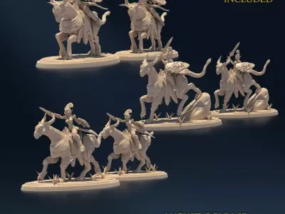 Undying Light Invader Nude and Normal Set x3 3D print model