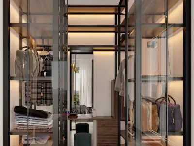 Bedroom 3D model 12