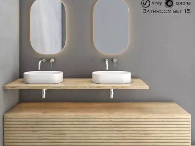 bathroom set 15 3D model