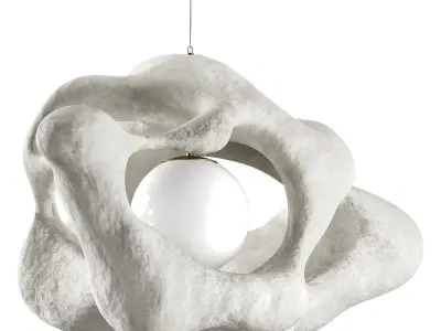 Horizontal Amobius illuminated sculpture Low-poly 3D model