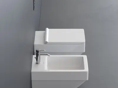 Duravit Vero Air Wall-hung WC Low-poly 3D model