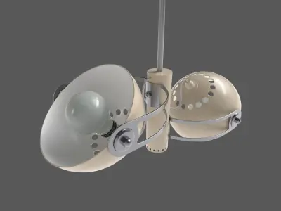 retro ceiling hanging lamp 3D model