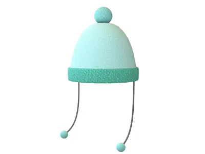 Winter Hat V1 002 Low-poly 3D model