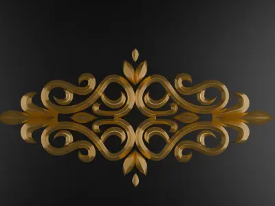 CNC  Ornament Element Free 3D model