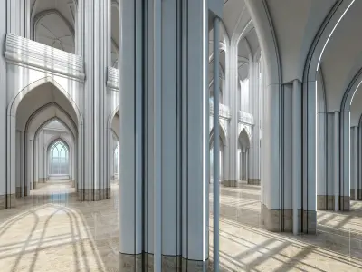 3D Futuristic Interior 323 3D model