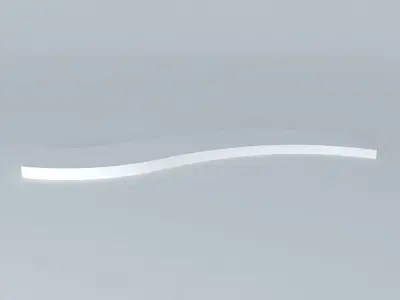 Curve runway Free 3D model