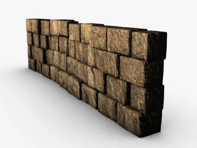 Stone Wall 3D model