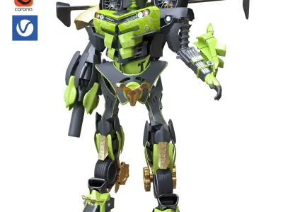 dodge challenger ROBOT 3D model