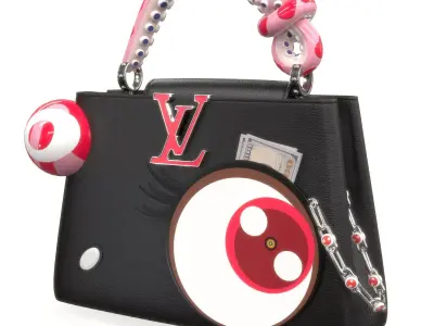 Louis Vuitton x Takashi Murakami Artycapucine Capucine Eye Bag Low-poly 3D model