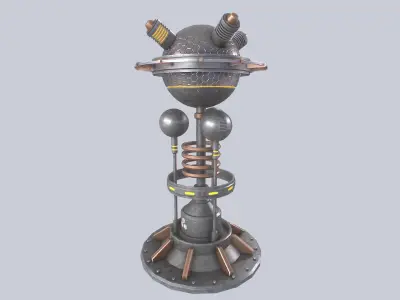 Nuclear reactor Low-poly 3D model shop