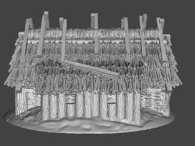 Iron Age House 3D print model