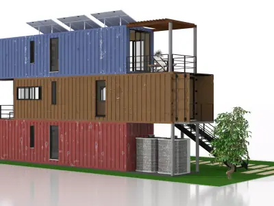 Shipping Container Homes 3D model