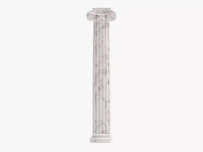 Ionic Column V1 - Volute Classical Pillar 3D model
