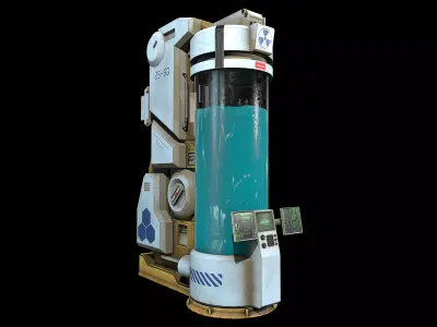 Cryo camber Low-poly 3D model