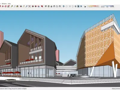 Sketchup Shopping Center D1 3D model