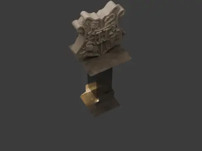 Hogwarts sculpture 3D model