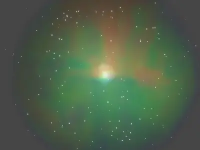 Star cluster nebula simulation 3D model