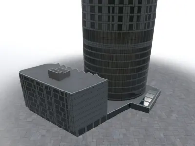 London Vauxhall Gardens Low-poly 3D model