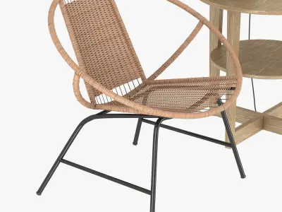 gagnet chair  vejmon table and tarnaby lamp 3D model