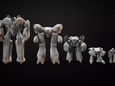 Printable Robots Combo 3D print model
