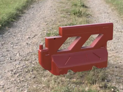 Road barrer 3D print model
