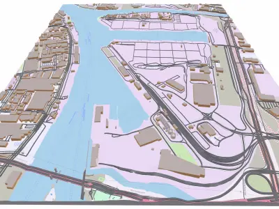 The Port of Melbourne Australia 3D model