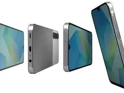 Samsung Galaxy A16 4G Light Gray High Poly 3D model