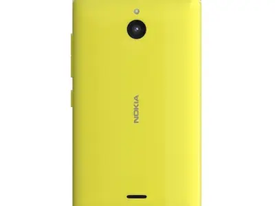 Nokia X2 Dual SIM yellow 3D model