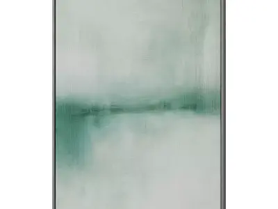 Set of 3 Abstract Paintings in Frames 3D model 24