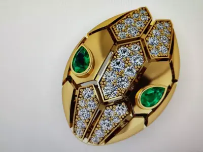 Bvlgari snake  3D print model