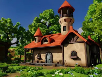 House 8 With Environment 3D model