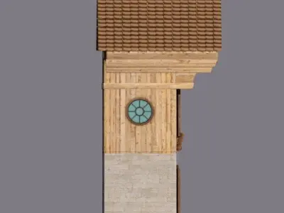 Alpine House Low-poly 3D model