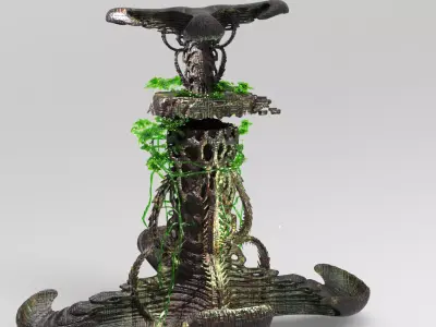 Alien Moss tower 1 3D model purchase