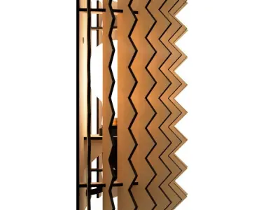 WALL LIGHT STL AND DXF FILES 9 3D print model