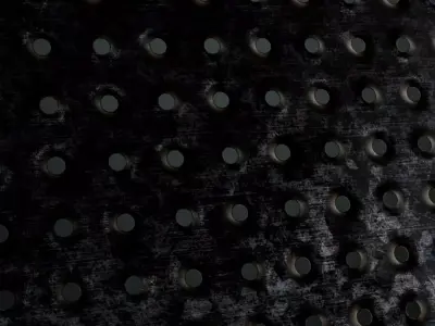 Dark Ornate Wrought Iron Grid PBR SEAMLESS Texture